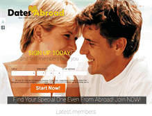 Tablet Screenshot of datesabroad.com